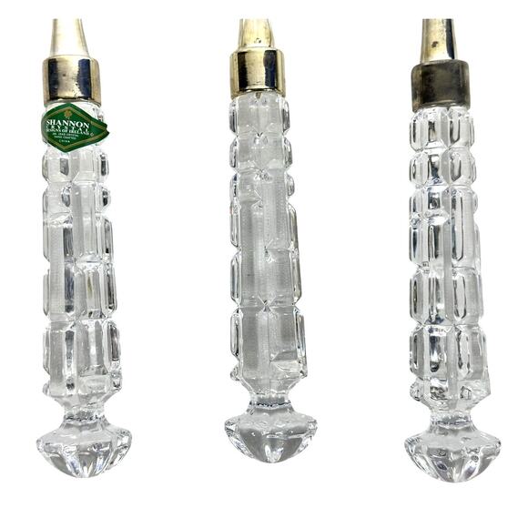 Shannon Crystal Designs of Ireland 5-PC Crystal and Silver Elegant Serving Set - Picture 4 of 11